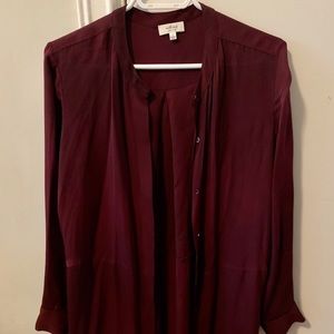 Aritzia silk shirt